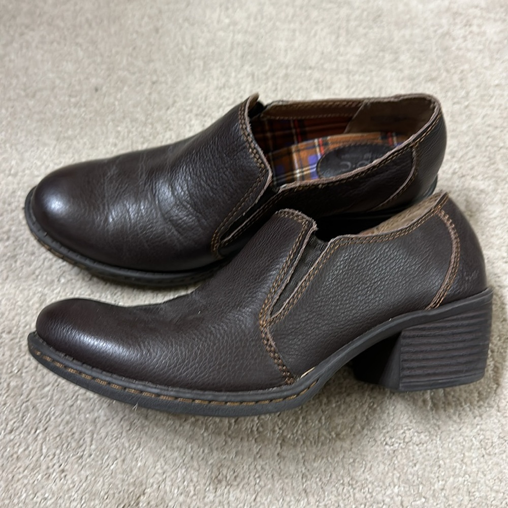 B.O.C. Leather Ankle Booties